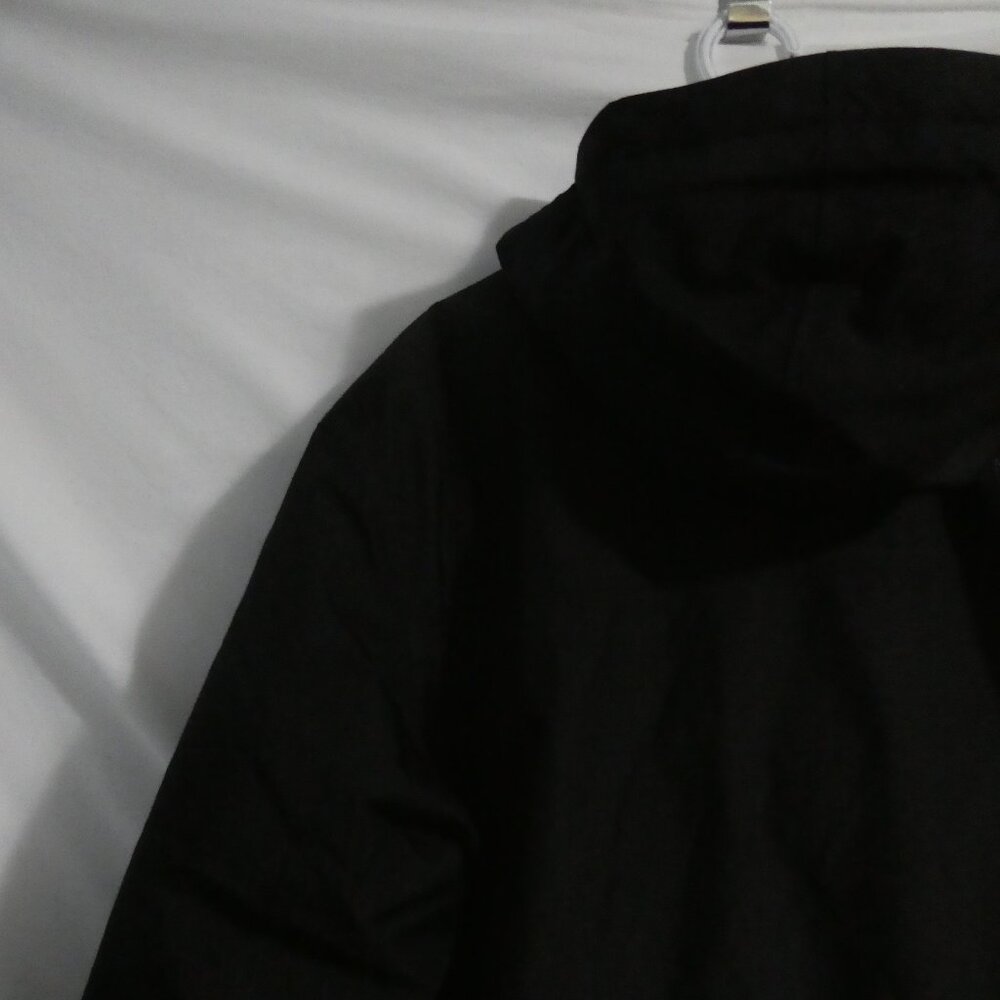 Men's Black Hooded Jacket - Picture 10 of 15